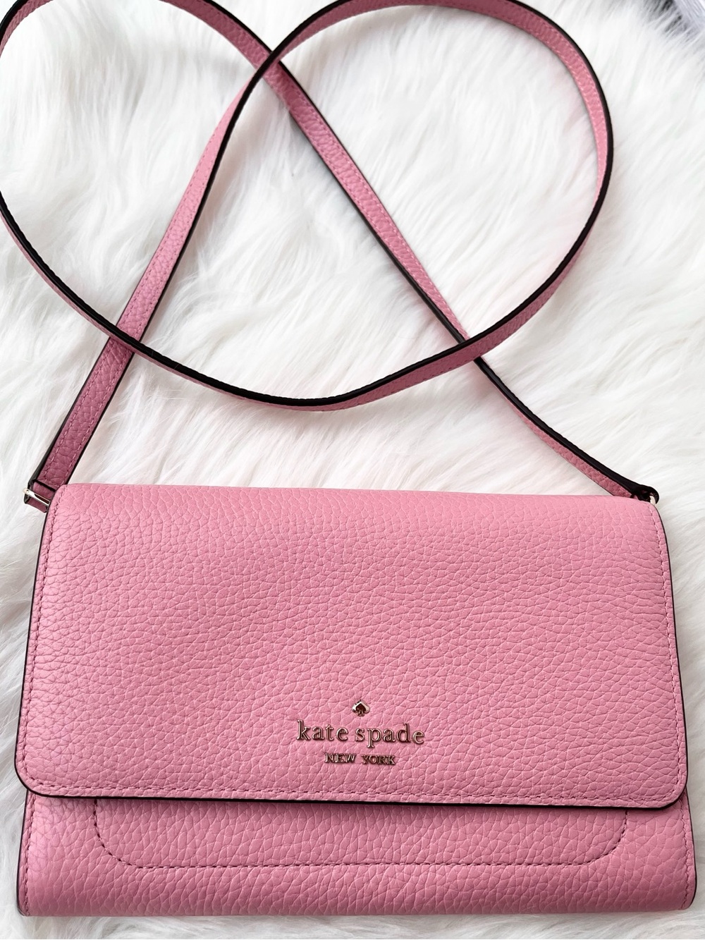 NWOT Kate Spade Crossbody Bag Pink Leather